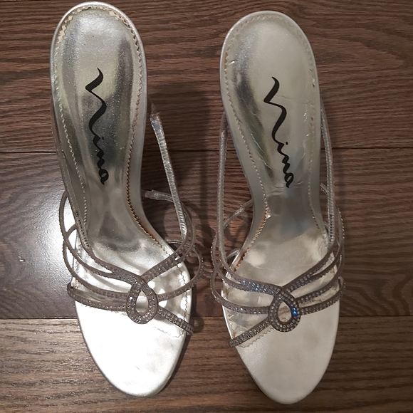 Nina silver and metallic high heels - Picture 5 of 5